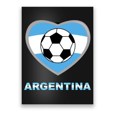 Argentina Soccer Football Argentinian Flag Poster