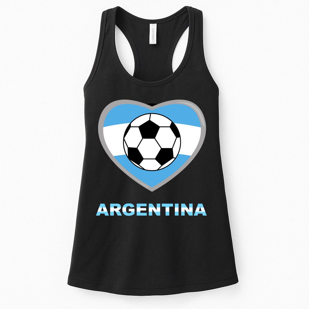 Argentina Soccer Football Argentinian Flag Womens Tank Top