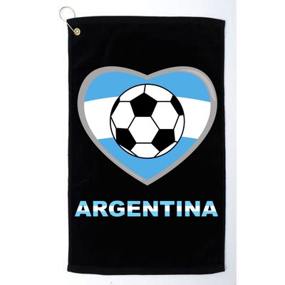 Argentina Soccer Football Argentinian Flag Golf Towel