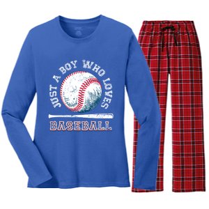 American Sport Fan Baseball Lover Batter Baseball Cute Gift Women's Long Sleeve Flannel Pajama Set 