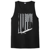 American Submariner Flag Patriotic Submarine Veteran Grandpa PosiCharge Competitor Tank