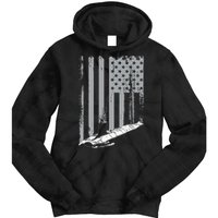 American Submariner Flag Patriotic Submarine Veteran Grandpa Tie Dye Hoodie