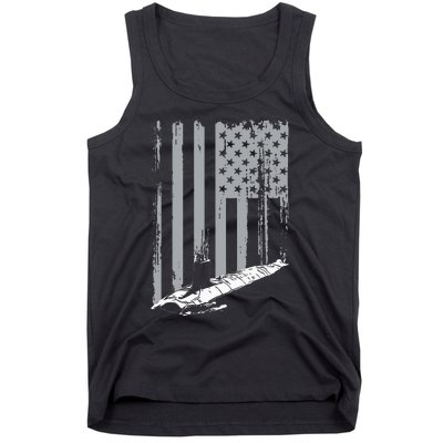 American Submariner Flag Patriotic Submarine Veteran Grandpa Tank Top