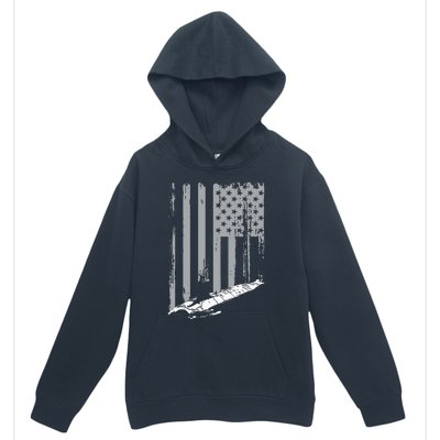 American Submariner Flag Patriotic Submarine Veteran Grandpa Urban Pullover Hoodie