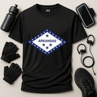 Arkansas State Flag Cooling Performance Crew T-Shirt