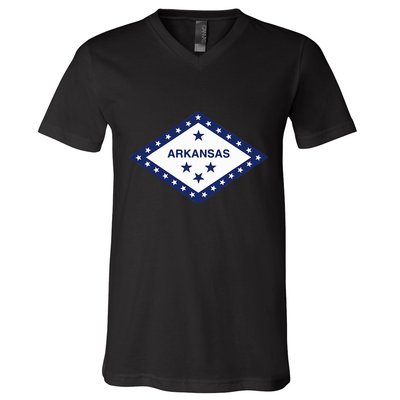 Arkansas State Flag V-Neck T-Shirt