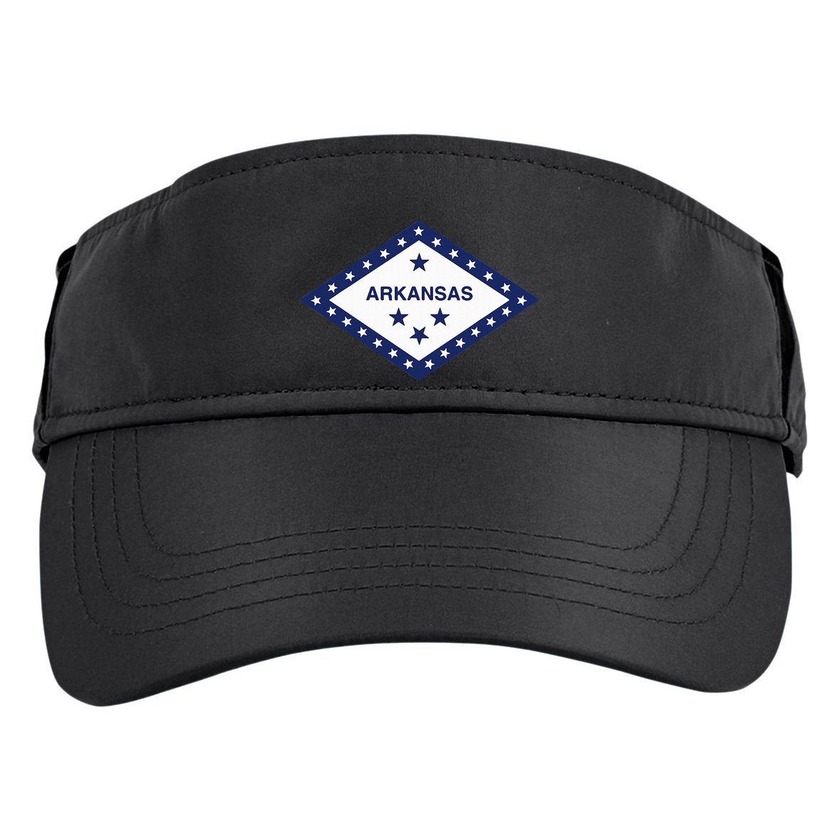 Arkansas State Flag Adult Drive Performance Visor