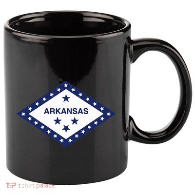 Arkansas State Flag 11oz C Handle Ceramic Mug