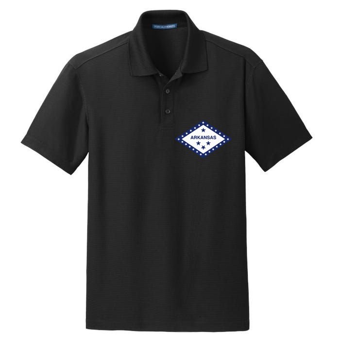 Arkansas State Flag Dry Zone Grid Polo