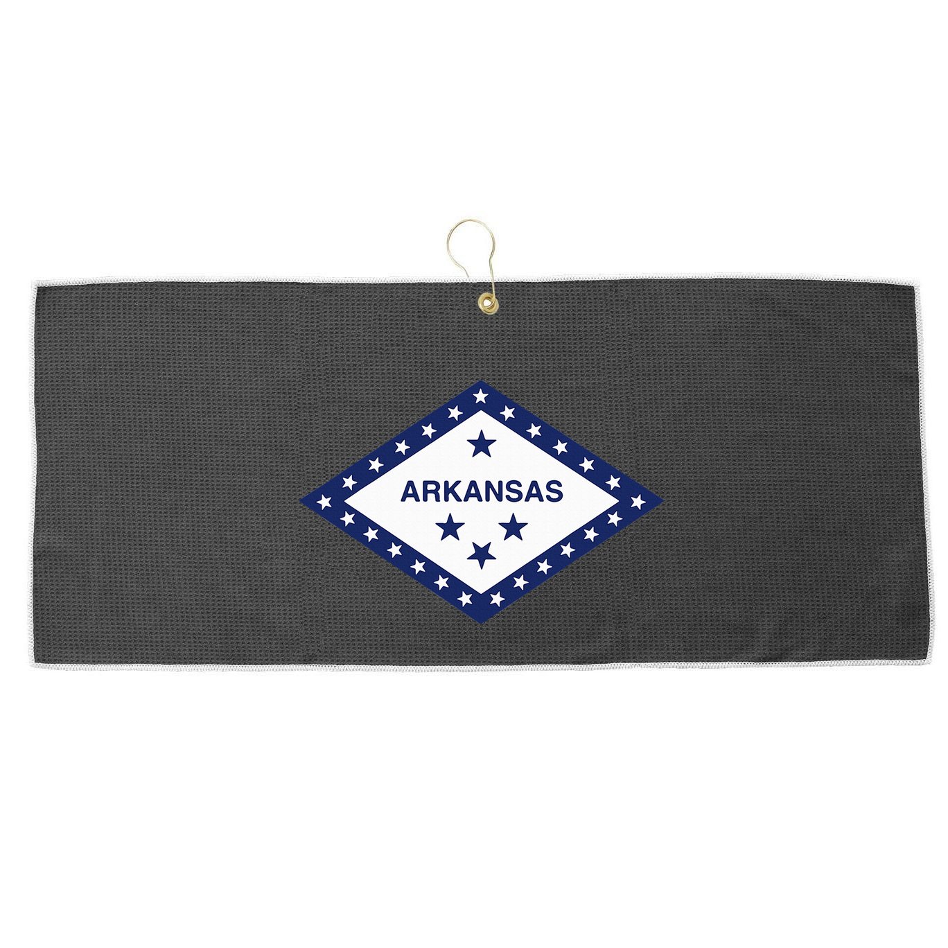 Arkansas State Flag Large Microfiber Waffle Golf Towel