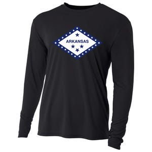 Arkansas State Flag Cooling Performance Long Sleeve Crew