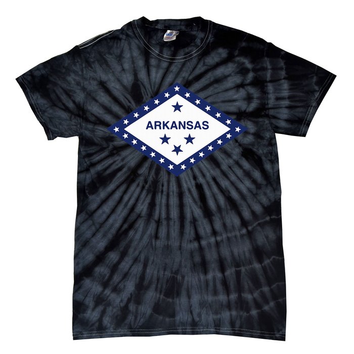 Arkansas State Flag Tie-Dye T-Shirt