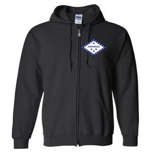 Arkansas State Flag Full Zip Hoodie