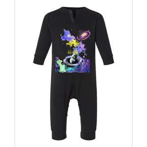 Alien Space Fluff Infant Fleece One Piece