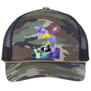 Alien Space Fluff Retro Rope Trucker Hat Cap