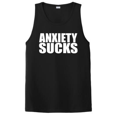 Anxiety Sucks Funny Stress Anxiety Awareness Meaningful Gift PosiCharge Competitor Tank