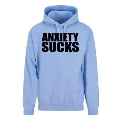 Anxiety Sucks Funny Stress Anxiety Awareness Meaningful Gift Unisex Surf Hoodie