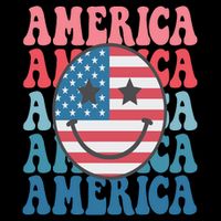 America Smiley Face Sweatshirt