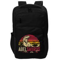 Abel Saurus Funny Personalized Dinosaur T Rex Boy Name Impact Tech Backpack