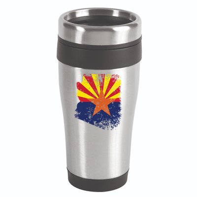 Arizona State Flag Faded Flag Of Arizona 16oz Travel Tumbler