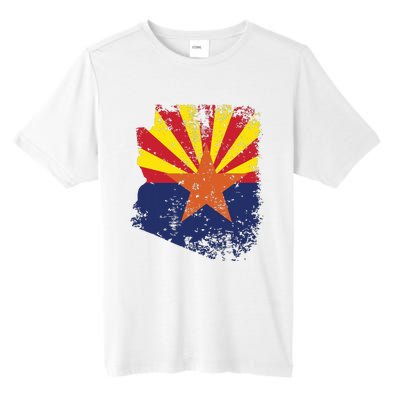 Arizona State Flag Faded Flag Of Arizona Tall Fusion ChromaSoft Performance T-Shirt