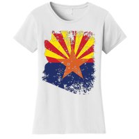 Arizona State Flag Faded Flag Of Arizona Women's T-Shirt