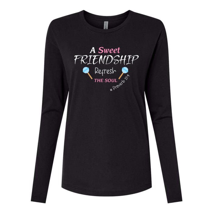 A Sweet Friendship Refresh The Soul Womens Cotton Relaxed Long Sleeve T-Shirt