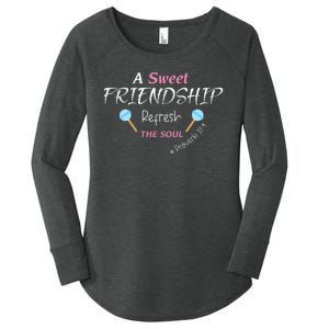 A Sweet Friendship Refresh The Soul Women's Perfect Tri Tunic Long Sleeve Shirt