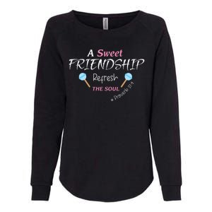 A Sweet Friendship Refresh The Soul Womens California Wash Sweatshirt