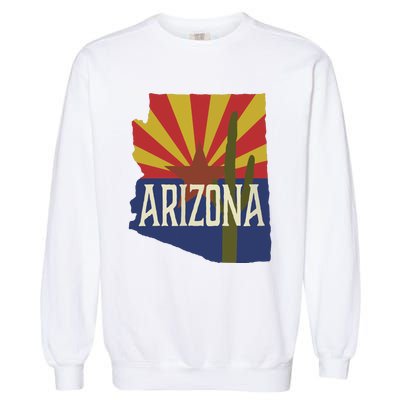 Arizona State Flag Saguaro Garment-Dyed Sweatshirt