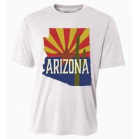 Arizona State Flag Saguaro Cooling Performance Crew T-Shirt