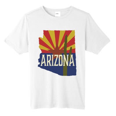 Arizona State Flag Saguaro Tall Fusion ChromaSoft Performance T-Shirt