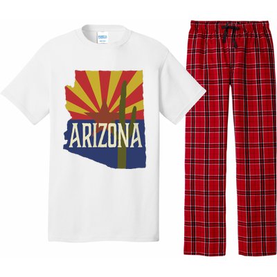 Arizona State Flag Saguaro Pajama Set