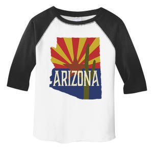 Arizona State Flag Saguaro Toddler Fine Jersey T-Shirt