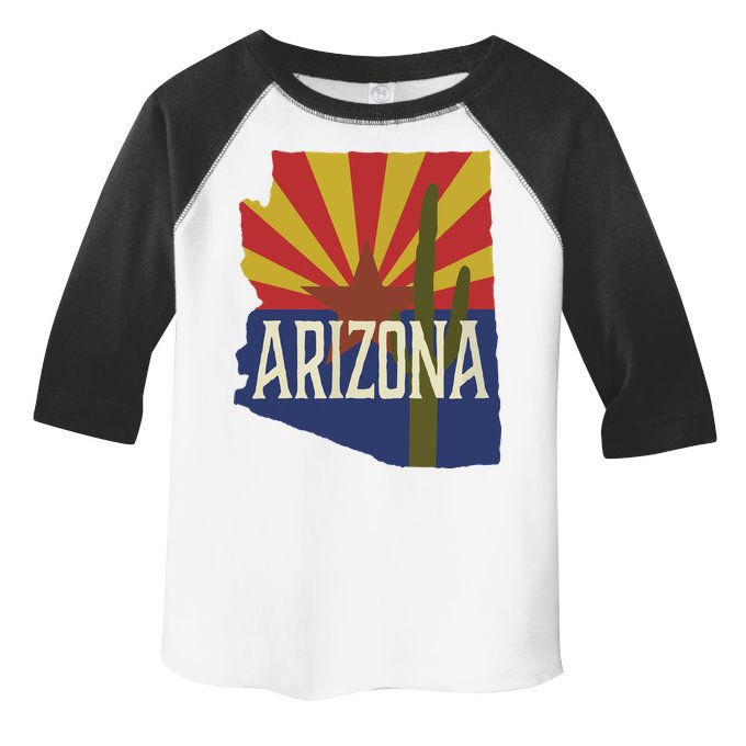 Arizona State Flag Saguaro Toddler Fine Jersey T-Shirt