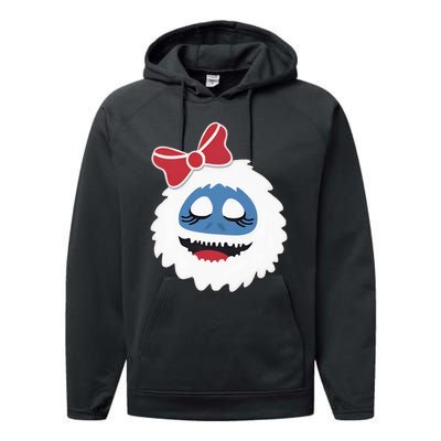 Abominable Snowman Face Costume Adults Christmas Performance Fleece Hoodie