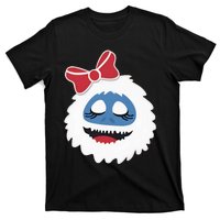 Abominable Snowman Face Costume Adults Christmas T-Shirt