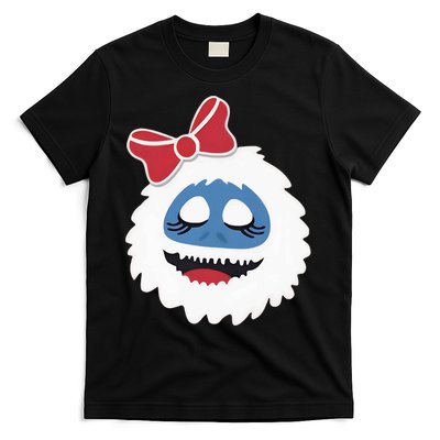 Abominable Snowman Face Costume Adults Christmas T-Shirt