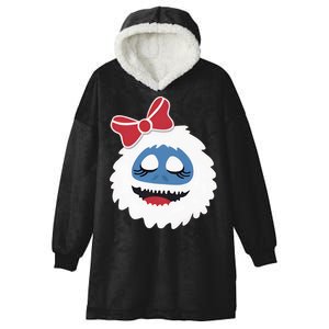 Abominable Snowman Face Costume Adults Christmas Hooded Wearable Blanket