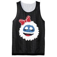 Abominable Snowman Face Costume Adults Christmas Mesh Reversible Basketball Jersey Tank