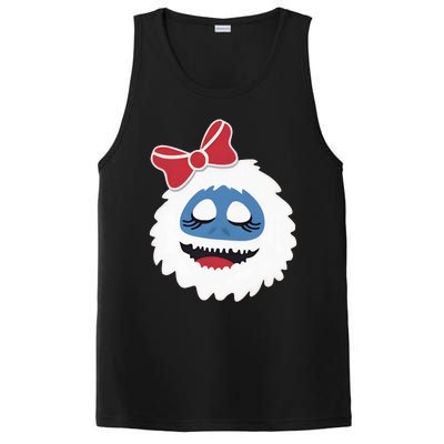 Abominable Snowman Face Costume Adults Christmas PosiCharge Competitor Tank