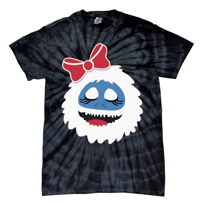 Abominable Snowman Face Costume Adults Christmas Tie-Dye T-Shirt