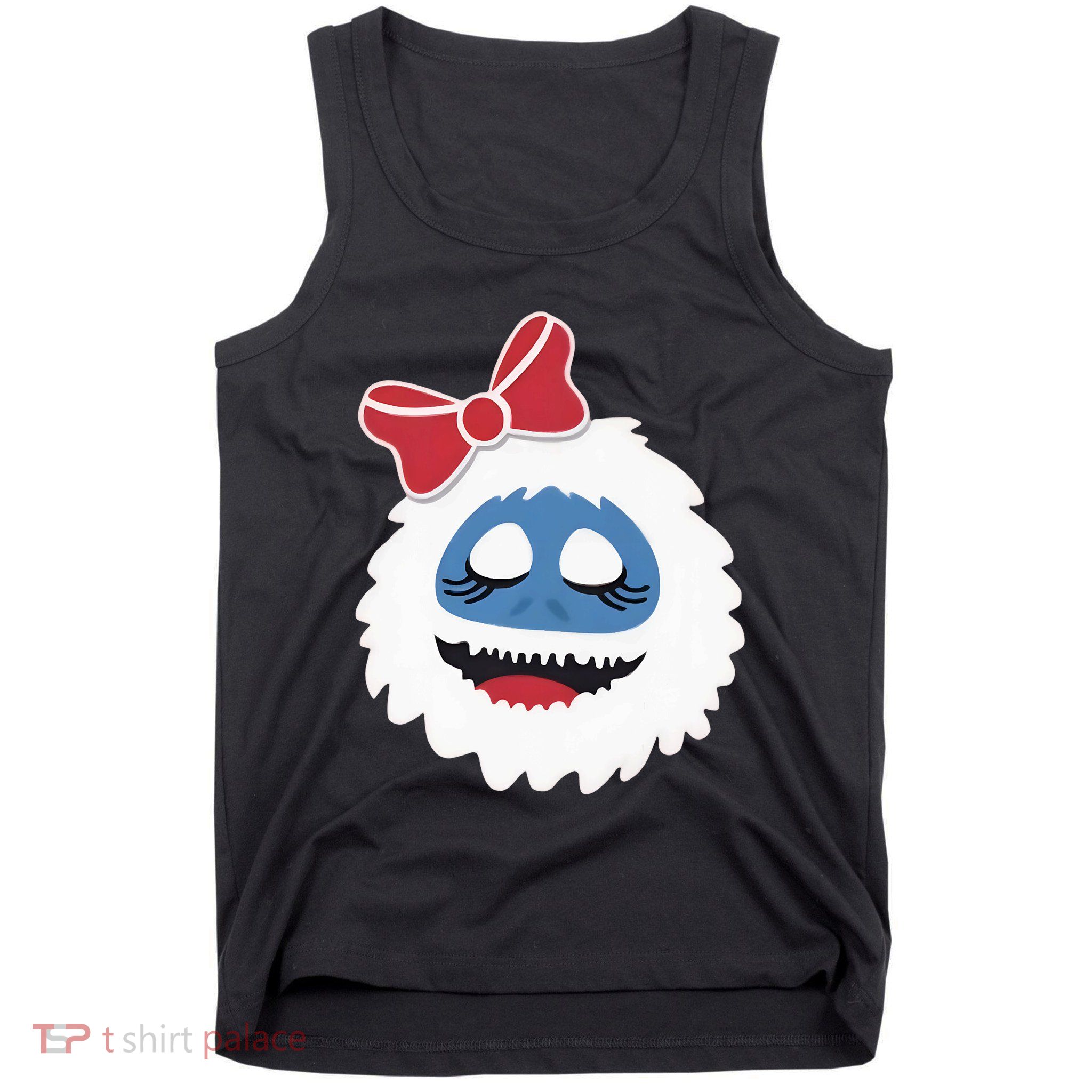 Abominable Snowman Face Costume Adults Christmas Tank Top