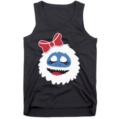 Abominable Snowman Face Costume Adults Christmas Tank Top