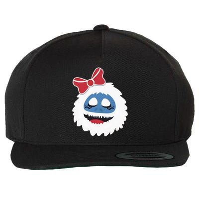 Abominable Snowman Face Costume Adults Christmas Wool Snapback Cap
