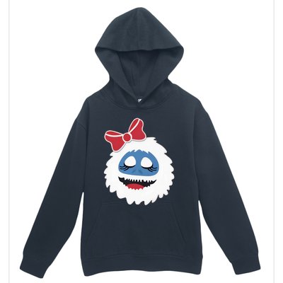 Abominable Snowman Face Costume Adults Christmas Urban Pullover Hoodie