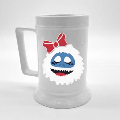 Abominable Snowman Face Costume Adults Christmas Beer Stein