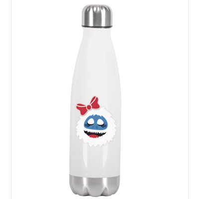 Abominable Snowman Face Costume Adults Christmas Stainless Steel Insulated Water Bottle