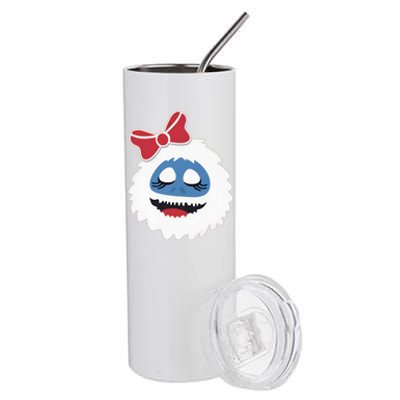 Abominable Snowman Face Costume Adults Christmas Stainless Steel Tumbler