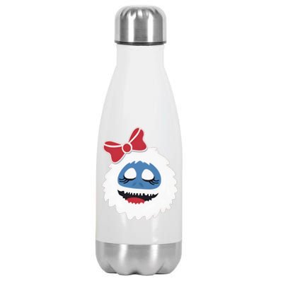 Abominable Snowman Face Costume Adults Christmas Stainless Steel Insulated Water Bottle